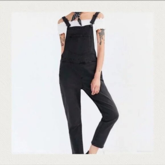 BDG Black Denim Overalls - Picture 1 of 6